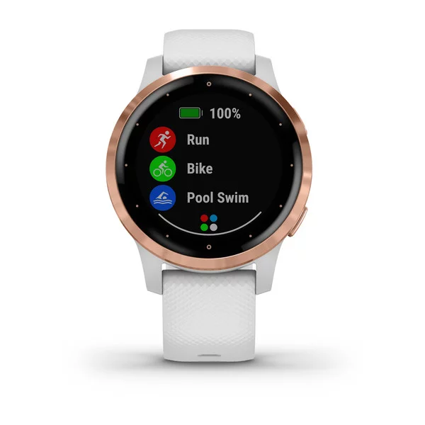 garmin vivoactive 4s white rose gold gps smartwatch