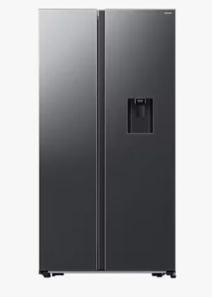 Samsung 560L Side-by-Side Fridge – Gentle Black Matt (Non-Plumbed Water Dispenser)