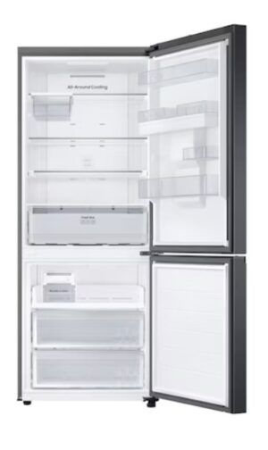 Samsung 459L Frost Free Top Fridge Bottom Freezer Combination Fridge - Black - Image 3