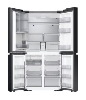 Samsung Bespoke 704L French Door Refrigerator With Customizable Design - White - See-Thru Door - Image 4