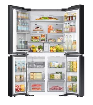 Samsung Bespoke 704L French Door Refrigerator With Customizable Design - White - See-Thru Door - Image 5