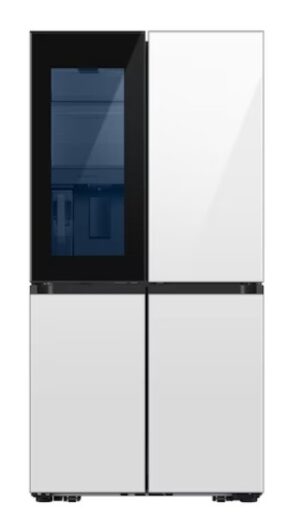 Samsung Bespoke 704L French Door Refrigerator With Customizable Design - White - See-Thru Door - Image 2