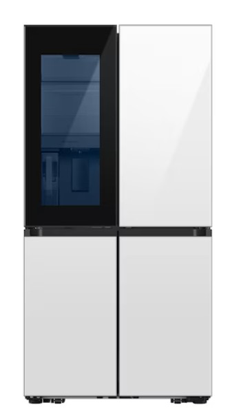 Samsung Bespoke 704L French Door Refrigerator With Customizable Design - White - See-Thru Door - Image 2