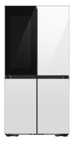 Samsung Bespoke 704L French Door Refrigerator With Customizable Design - White - See-Thru Door